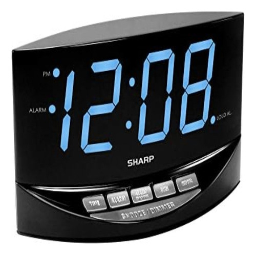 Sharp Despertador Fácil De Ver Con Números Gigantes De 2 Y