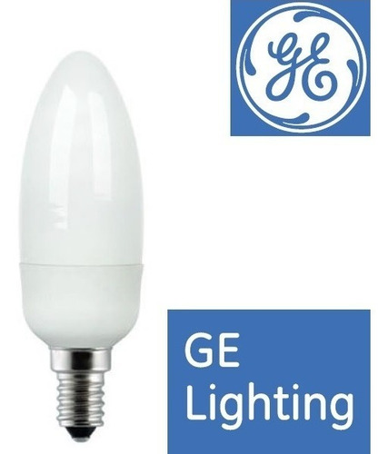 Imagen 1 de 3 de Lámpara Fluorescente Vela General Electric 11w Cálida E14 X5