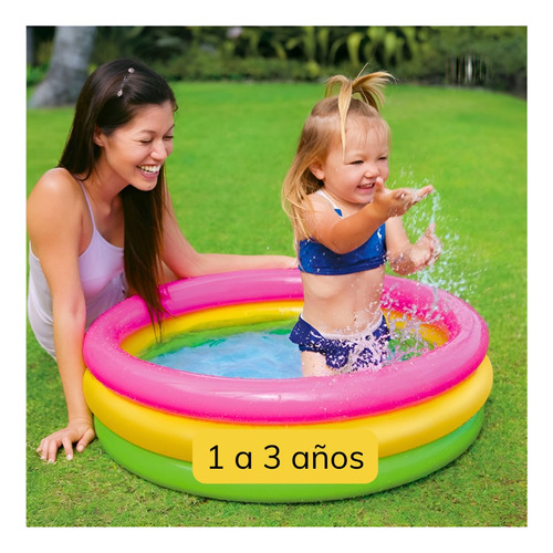 Piscina Inflable Redonda Para Niños Intex 86 X 25 Cm