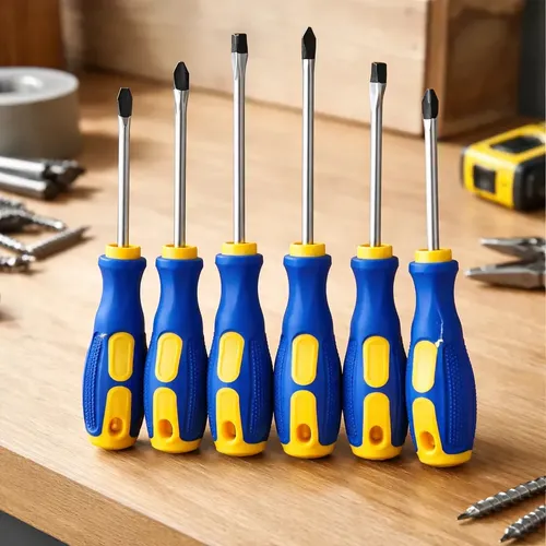 Kit Chave Fenda Phillips 6 Peças Hongguang Cabo Ergonômico