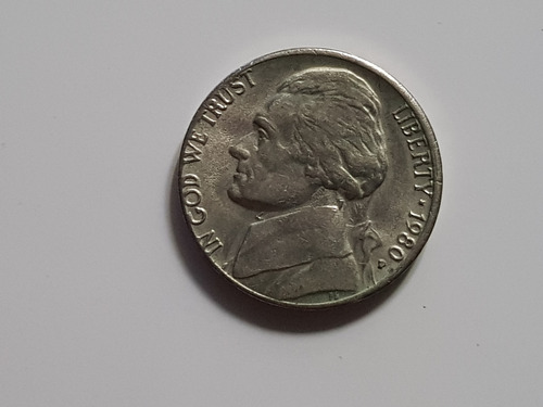 Monedas X 2 Usa Five Cents Dollar 5 Cent 1980 1989 P Y D (Usado)