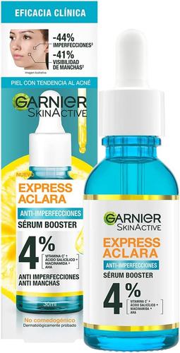 Garnier Express Aclara Serum Anti Acne, 30 Ml