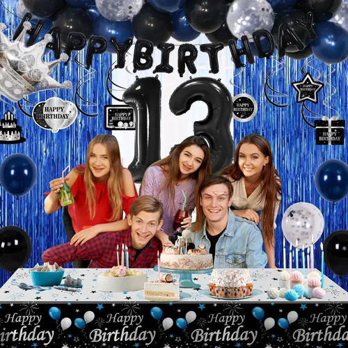 Decoraciones De Cumpleanos Numero 13 Para Ninos, 73 Unidades