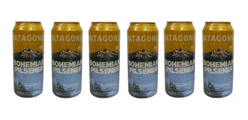 Cerveza Patagonia Bohemian Pilsener Pack X 6 Lata X 473ml. 