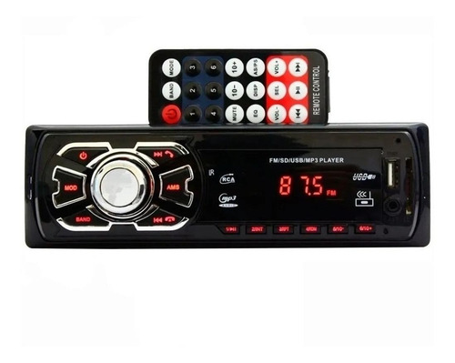 Imagem 2 de 2 de Som automotivo Ruchi NT90003BT com USB e bluetooth