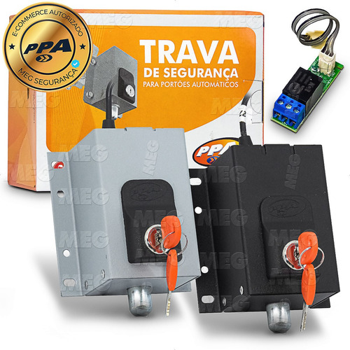 Kit 2 Trava Eletromagnética Ppa Dog Steel Custom C/ 1 Modulo