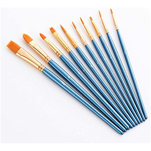 Set Pinceles Profesionales Pintura Punta Fina