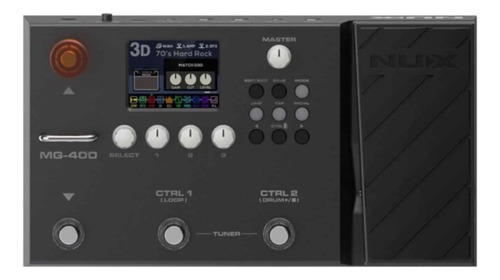Pedal De Efeito Nux Mg-400 Preto Preto