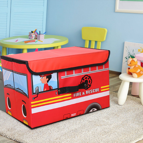 Baúl De Juguetes Con Tapa Abatible Para Niños, Para Sala De