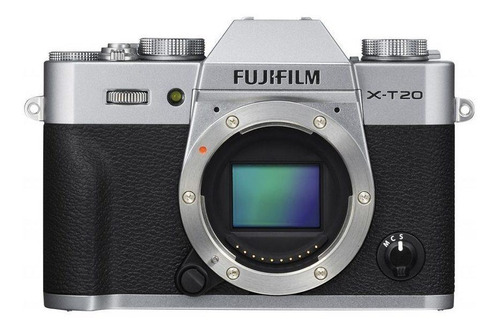  Fujifilm X-T20 sin espejo color  plateado