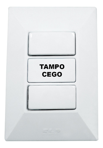5 Interruptor 2 Teclas Simples 10a Placa Branca Dubai Bivolt