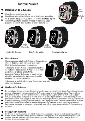 --reloj Digital Para Niños Y Adolescentes Con Función De Jue