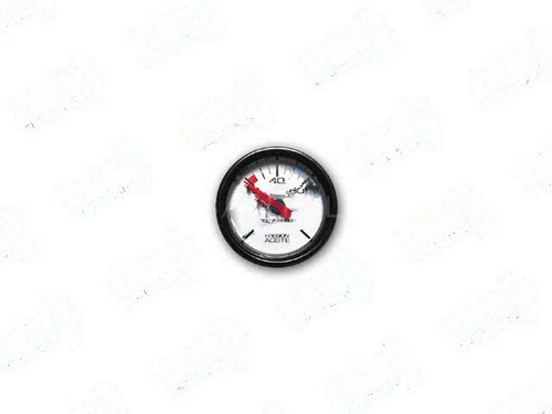 Reloj Presion Aceite Fondo Blanco 24v 80lbs/p2 D52mm