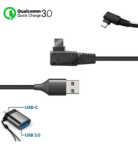 Cabo Ac-pw10am Usb3.0 Sony Slt E Sony Dslr C/adaptador Usb-c Cor Preto