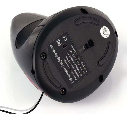 Mouse Vertical Ergonómico De Cable Usb 5 Botones Óptico Fino