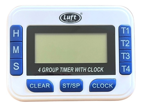 Cuádruple Timer Digital 4 Temporizadores Luft Reloj Alarma