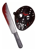 Comprar Mascara Jason Y Machete Disfraz Halloween Viernes 13