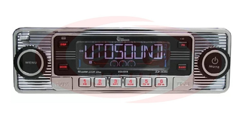 Imagen 2 de 7 de Stereo Vintage Bluetooth, Manos Libres, Cd, Aux. 3.5, Usb.