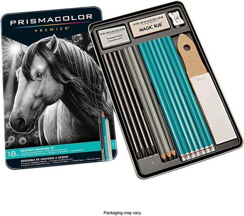 Imagen 1 de 5 de Lapices Prismacolor Premier Graphite 18 Piece Set / Grafito