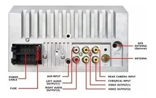 Radio Auto 2 Din(7 )+camara Retroceso+control Al Volante