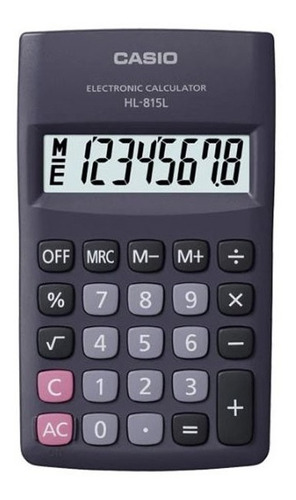 Calculadora Casio De Bolsillo 8 Dígitos Hl815lbk