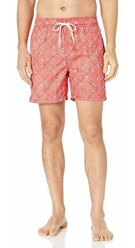 Kanu Surf Men's Standard Swim Trunks, Waves Red, Xku2f