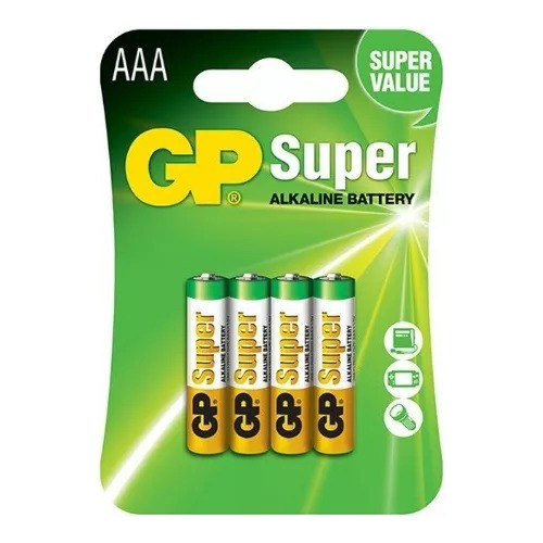 Pilas Triple Aaa Alcalina Pack De 4 Unidades Gp Super