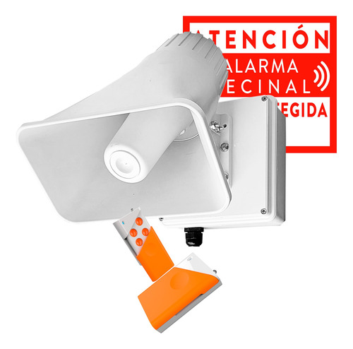 Alarma Vecinal Hablada Hexacom Revo400t Ev Kit Basico