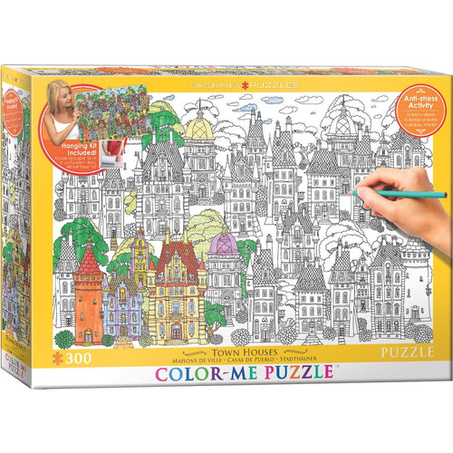 Rompecabezas Eurographics Color Me Casas De Pueblo De 300