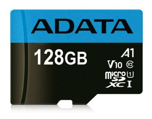 Memoria Micro Sdxc 128gb Adata V10 Clase10 A1 Juegos Full Hd