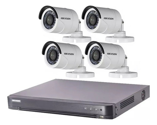 Kit Camaras Seguridad Hikvision 16ch + 4 Camaras + Disco