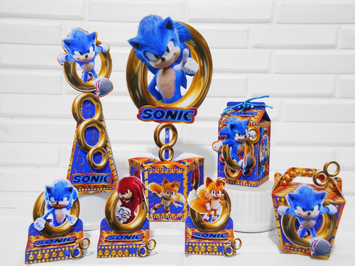Arquivo De Corte Sonic Azul