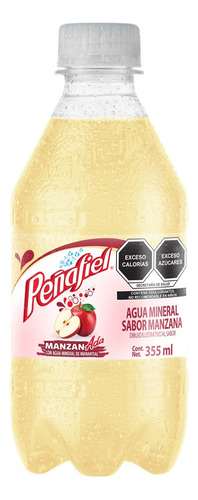 16 Pack Agua Mineral Sabor Manzanada Peñafiel 355 Ml