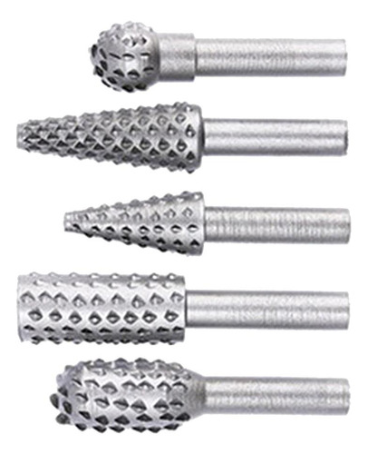 1/4 6mm Mango Giratorio Rebabas De Madera Tallado Plata