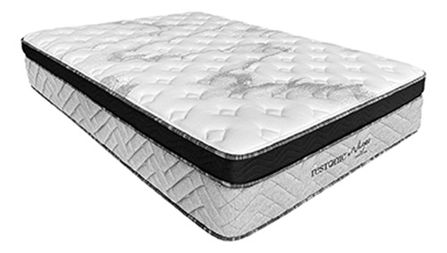 Colchón Queen Size Restonic Niger Suave 32.55 Cm Blanco