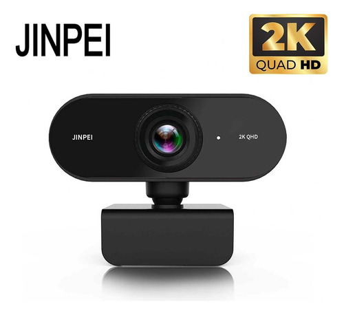 Jinpei 2k Qhd Con Micrófono, Cámara De Computadora, Plug And
