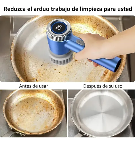 Cepillo Giratorio Eléctrico Recargable Para Limpieza Ideal Blanco