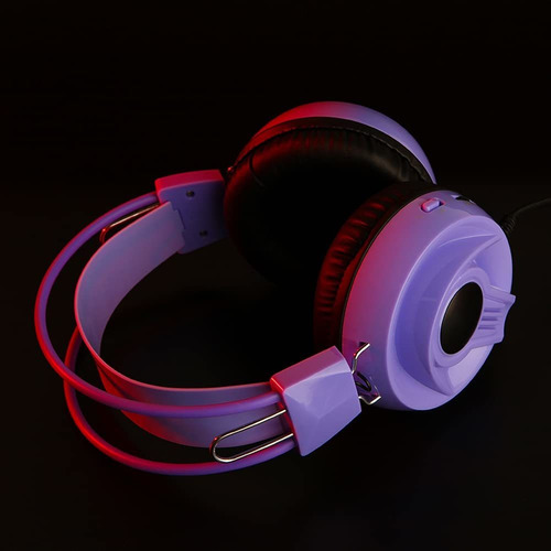 Auricular Para Juego Luz Rgb Reduccion Ruido Microfono Pc