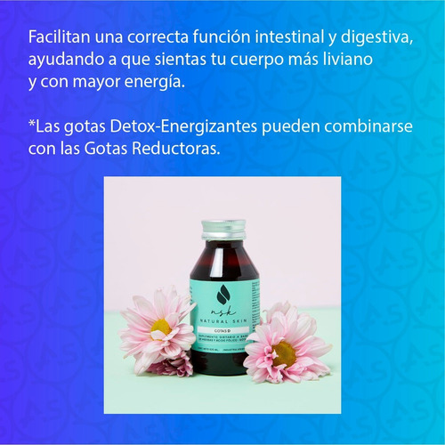 Imagen 3 de 8 de Gotas Detox Energizantes 100ml Natural Skin -100% Naturales