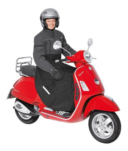 Funda Impermeable Cubre Piernas Scooter Held Abrigo Invierno Color Negro