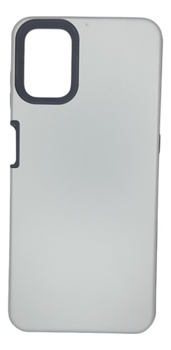 Funda Estuche Rígido Antigolpes Para Motorola G9 Plus Plata