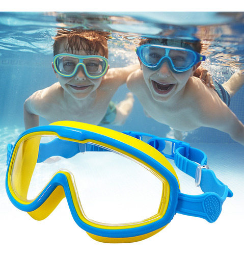 Gafas De Natación: Antivaho, Vista Amplia For Niños Y Niñas