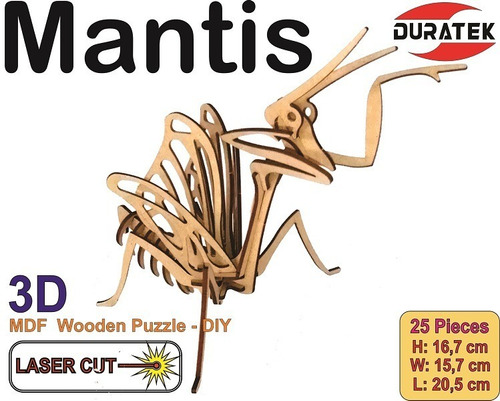 Mantis 3d Juguete Rompecabezas Colección Insectos
