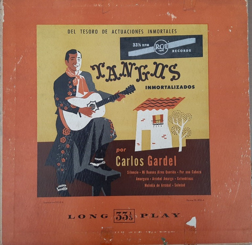 Disco Vinilo Tangos Inmortalizados Carlos Gardel