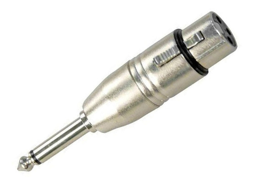 Imagem 1 de 3 de Conector Plug Adaptador De Micrfone Xlr Fêmea Para P10 Macho