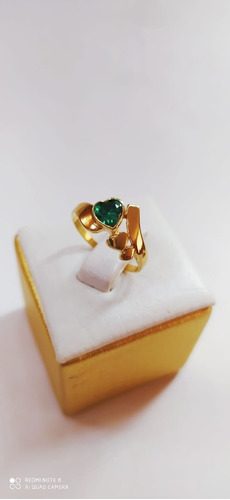 Anillo Corazón Oro Italiano Ley 750 18k