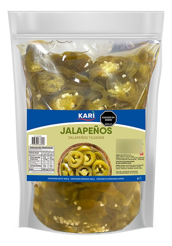 Kari Jalapeños Tajados  1000 G - g a $32