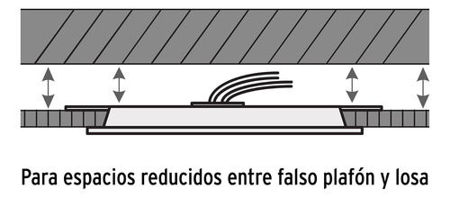 Luminario Ultra Delgado Led 18w Empotrar Cuadrado Luz Cálida Blanco