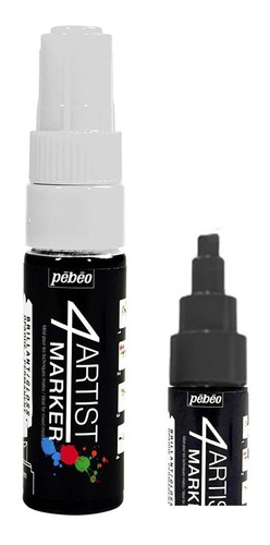 Marcador Pebeo 4artist Marker Permanente Brillante 8mm Color Blanco