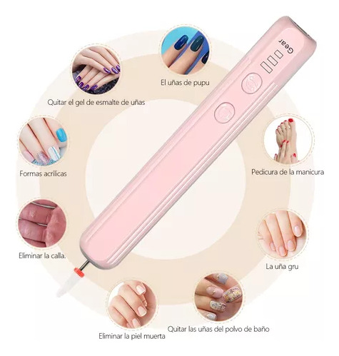 Furadeira De Esmalte De Plástico Sem Fio, Tipo C